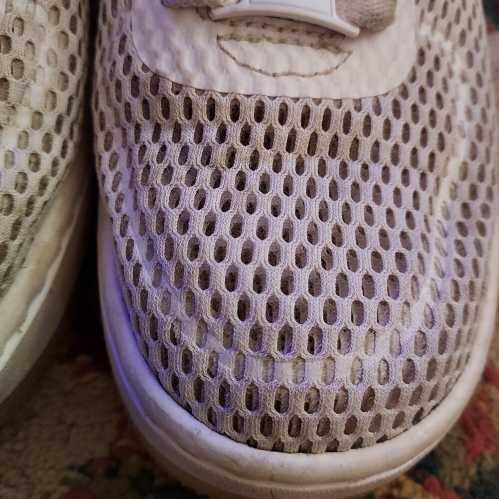 Nike Air Force 1 Upstep SI Particle Rose Athletic Shoes Womens 7.5 White Mesh - Picture 3 of 10